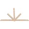 Ekena Millwork Kennewick Smooth Timber Gable Bracket, Douglas Fir, 108"W x 72"H x 1 1/2"D x 5 1/2"F, 16/12 Pitch GBW108X72X0206KEN00SDF - alternate 2